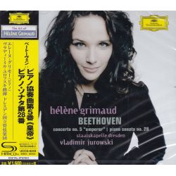 BEETHOVEN, LUDVIG VAN - CONCERTO NO. 5, PIANO SONATA NO. 28 - HÉLÈNE GRIMAUD (1 SHM-CD) - WYDANIE JAPOŃSKIE