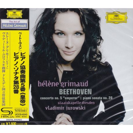 BEETHOVEN, LUDVIG VAN - CONCERTO NO. 5, PIANO SONATA NO. 28 - HÉLÈNE GRIMAUD (1 SHM-CD) - WYDANIE JAPOŃSKIE
