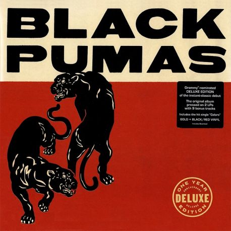 BLACK PUMAS - PUMAS (2 LP+ 7'' SINGLE) - SUPER DELUXE EDITION GOLD/BLACK-RED VINYL PRESSING - WYDANIE AMERYKAŃSKIE