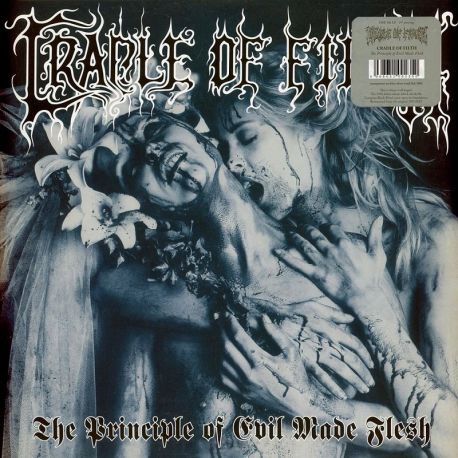 CRADLE OF FILTH - THE PRINCIPLE OF EVIL MADE FLESH (1 LP) - LIMITED TRANSPARENT SEA BLUE SILVER VINYL