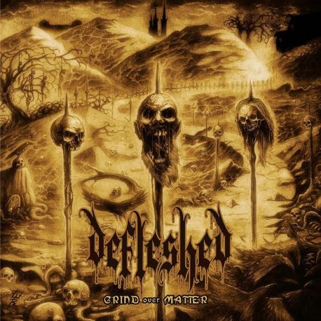 DEFLESHED - GRIND OVER MATTER (1 LP) - LIMITED BLOOD SPLATTER