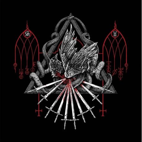 GOATWHORE - ANGELS HUNG FROM ARCHES OF HEAVEN (1 LP) - LIMITED SILVER/BLACK MARBLED VINYL