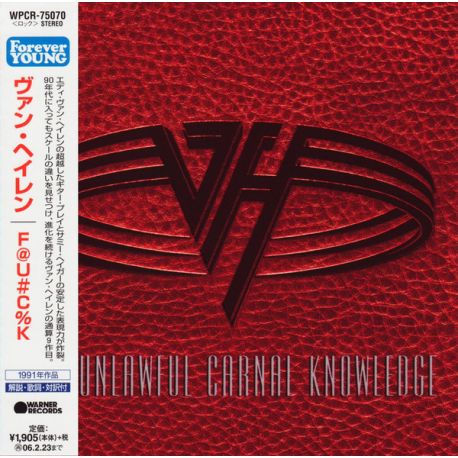 VAN HALEN - FOR UNLAWFUL CARNAL KNOWLEDGE (1 CD) - WYDANIE JAPOŃSKIE
