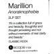 MARILLION - ANORAKNOPHOBIA (2 LP)
