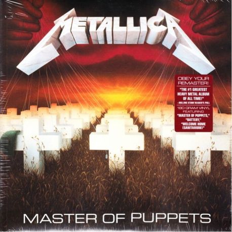 METALLICA - MASTER OF PUPPETS (1 LP) - 180 GRAM PRESSING - WYDANIE AMERYKAŃSKIE