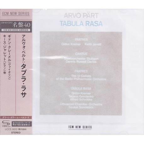 PART, ARVO - TABULA RASA - KEITH JARRETT (1 SHM-CD) - WYDANIE JAPOŃSKIE