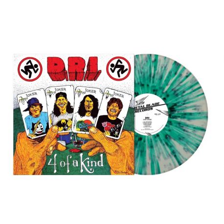 D.R.I. (DIRTY ROTTEN IMBECILES) - 4 OF A KIND (1 LP) - WHITE GREEN SPLATTER